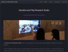Tablet Screenshot of narrativeandplay.org